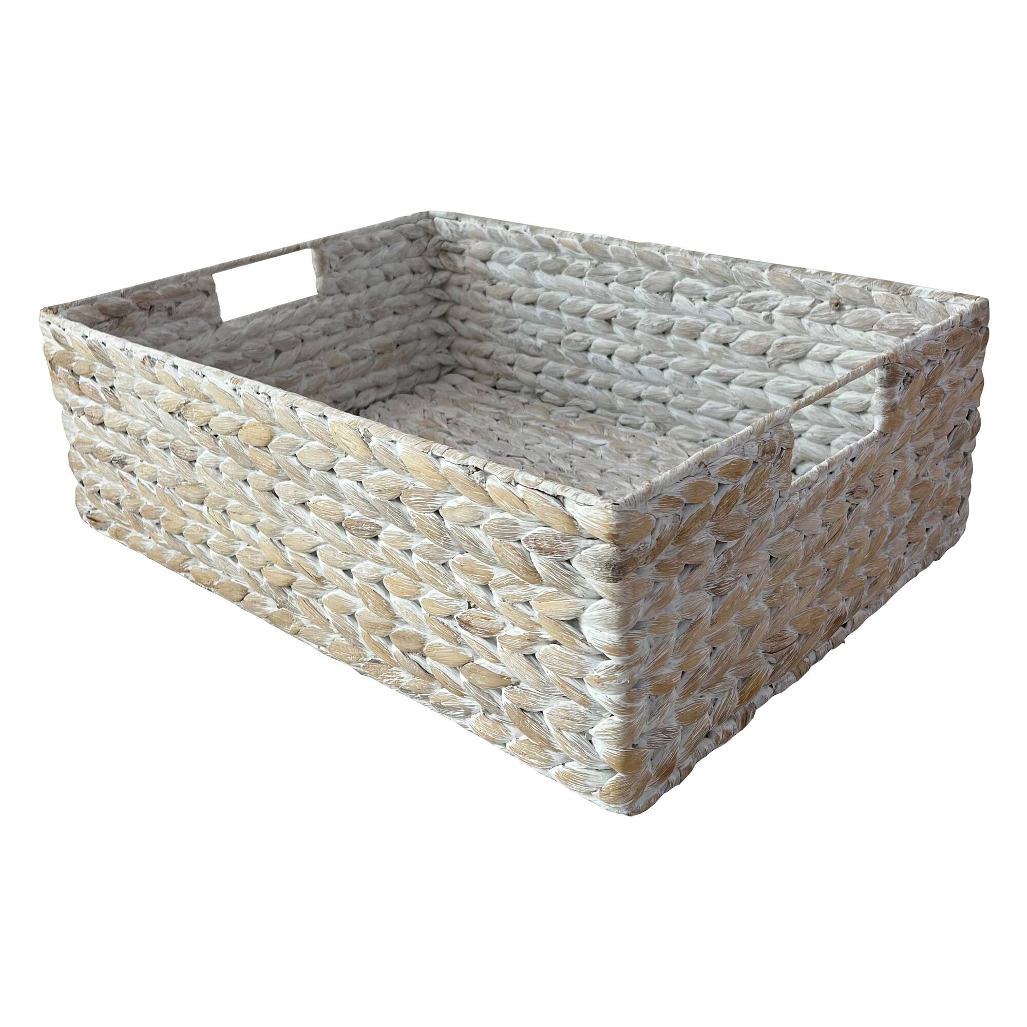 Large White Hyacinth Basket by Ashland®